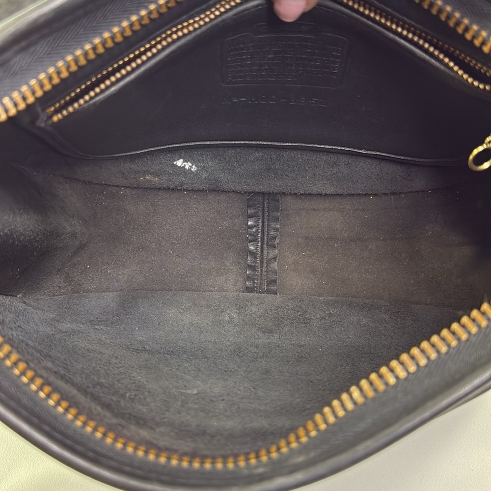 VINTAGE COACH 9951 PATRICIA LEGACY BLACK LEATHER SHOULDER BAG CROSSBODY PURSE - Picture 10 of 15
